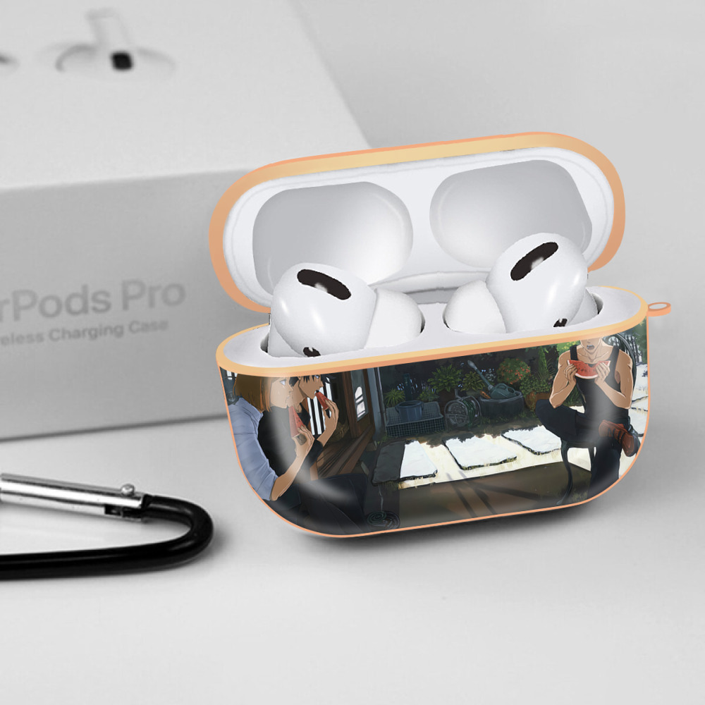 呪術廻戦 Jujutsu Kaisen 【AirPods Pro用】ハードシェル保護ケース｜耐衝撃・防指紋・カラビナ付き商品仕様