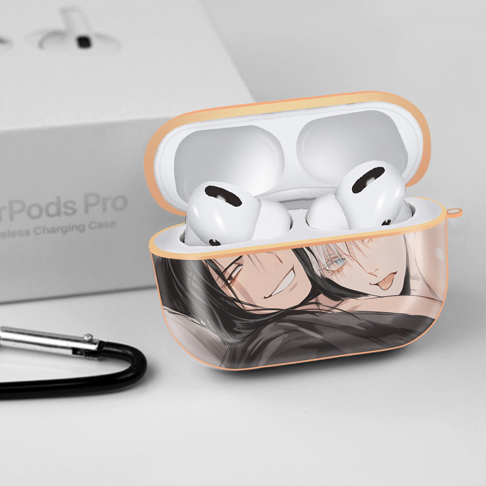 呪術廻戦 Jujutsu Kaisen 【AirPods Pro用】ハードシェル保護ケース｜耐衝撃・防指紋・カラビナ付き商品仕様
