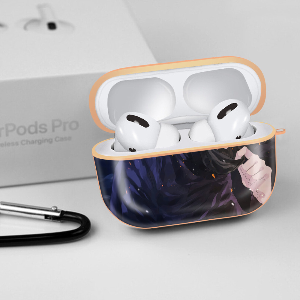 呪術廻戦 Jujutsu Kaisen 【AirPods Pro用】ハードシェル保護ケース｜耐衝撃・防指紋・カラビナ付き商品仕様