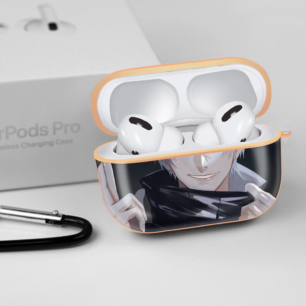 呪術廻戦 Jujutsu Kaisen 【AirPods Pro用】ハードシェル保護ケース｜耐衝撃・防指紋・カラビナ付き商品仕様