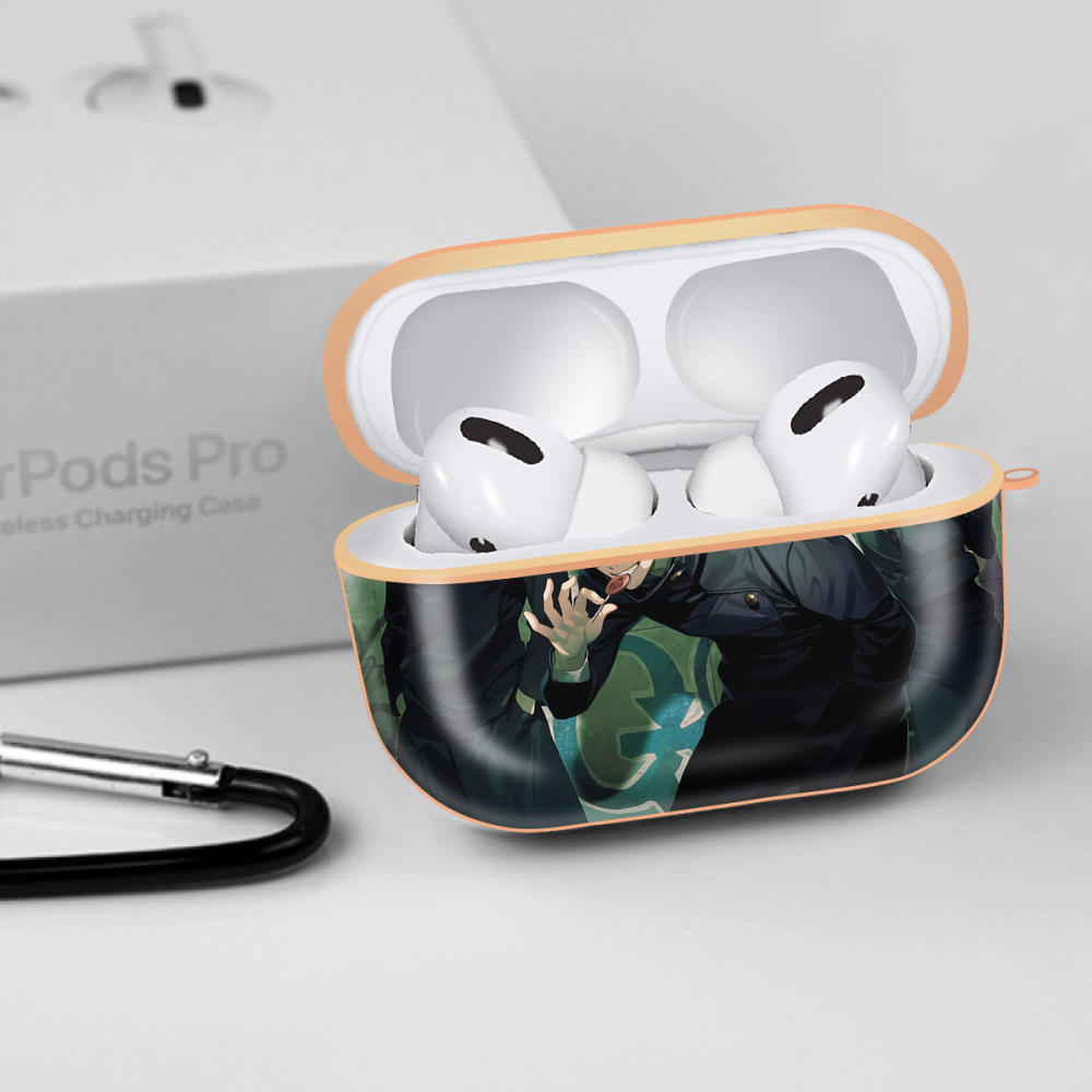 呪術廻戦 Jujutsu Kaisen 【AirPods Pro用】ハードシェル保護ケース｜耐衝撃・防指紋・カラビナ付き商品仕様