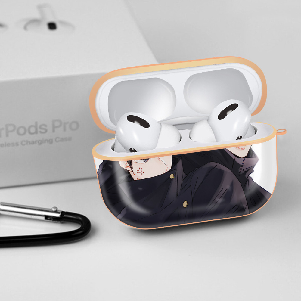 呪術廻戦 Jujutsu Kaisen 【AirPods Pro用】ハードシェル保護ケース｜耐衝撃・防指紋・カラビナ付き商品仕様