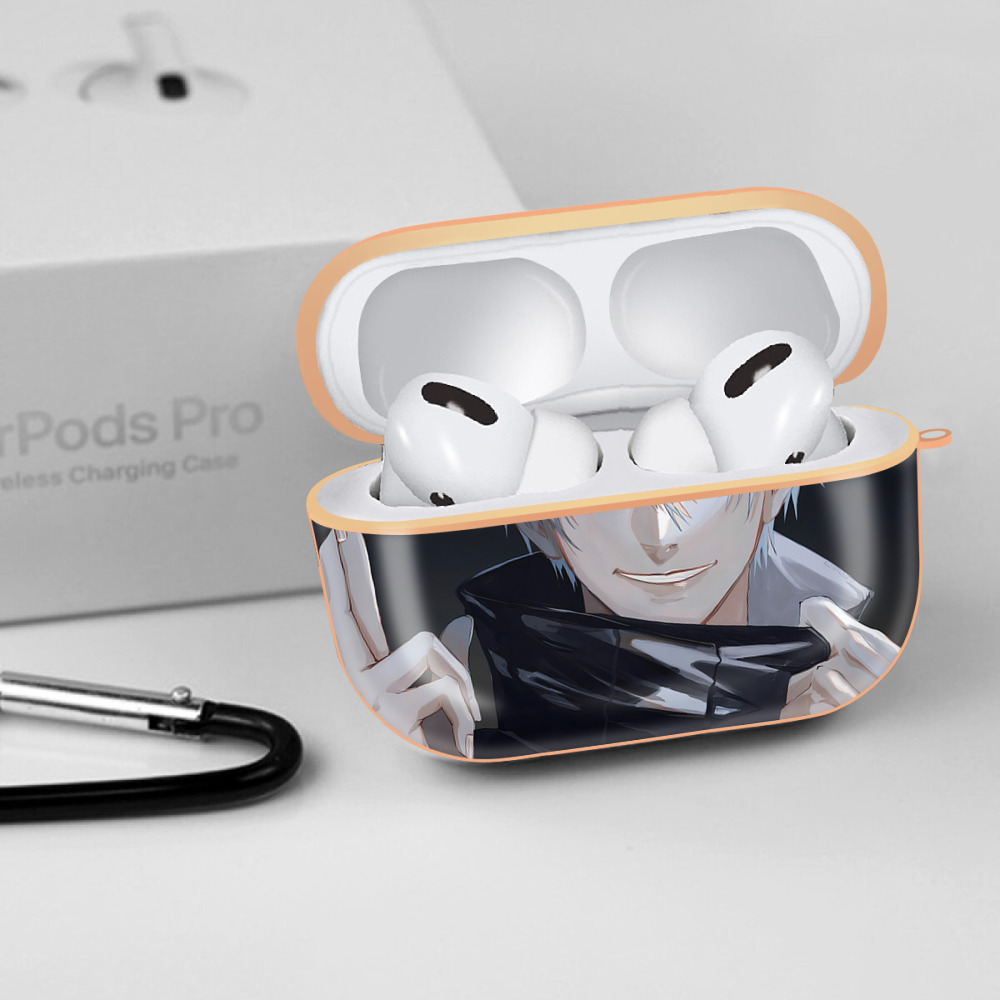 呪術廻戦 Jujutsu Kaisen 【AirPods Pro用】ハードシェル保護ケース｜耐衝撃・防指紋・カラビナ付き商品仕様