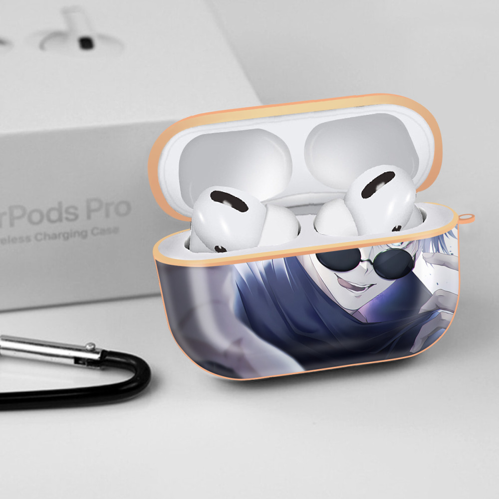 呪術廻戦 Jujutsu Kaisen 【AirPods Pro用】ハードシェル保護ケース｜耐衝撃・防指紋・カラビナ付き商品仕様