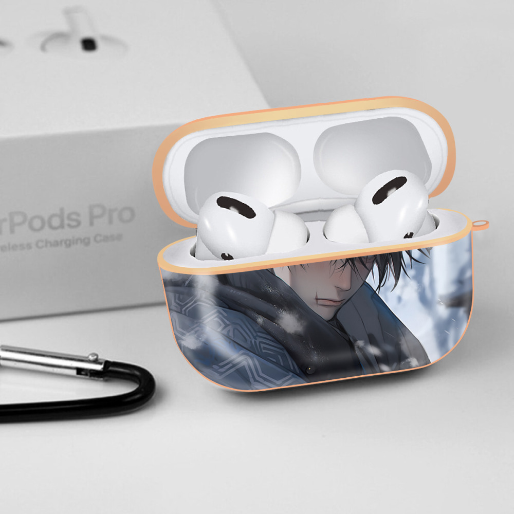 呪術廻戦 Jujutsu Kaisen 【AirPods Pro用】ハードシェル保護ケース｜耐衝撃・防指紋・カラビナ付き商品仕様