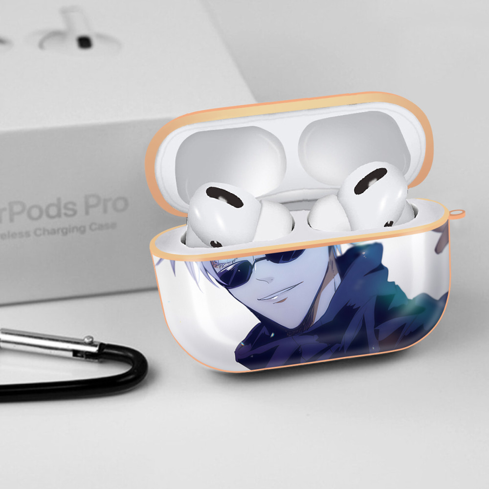 呪術廻戦 Jujutsu Kaisen 【AirPods Pro用】ハードシェル保護ケース｜耐衝撃・防指紋・カラビナ付き商品仕様