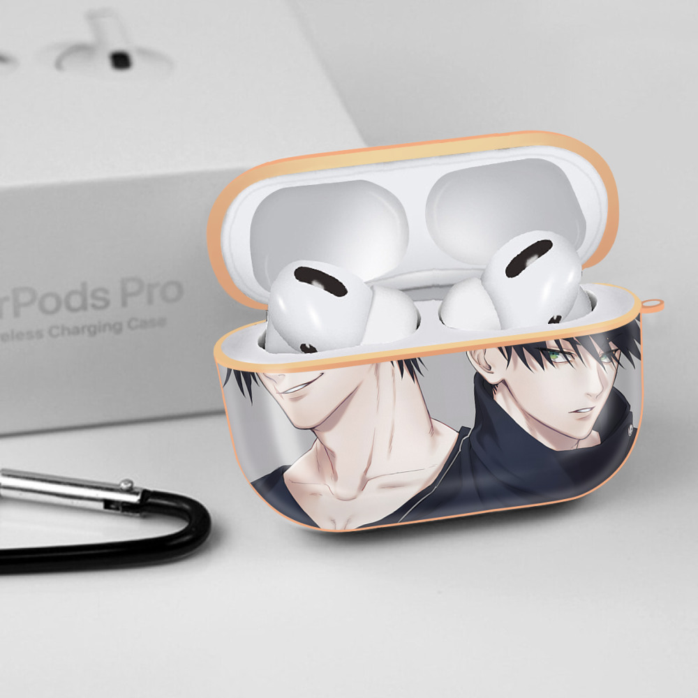 呪術廻戦 Jujutsu Kaisen 【AirPods Pro用】ハードシェル保護ケース｜耐衝撃・防指紋・カラビナ付き商品仕様