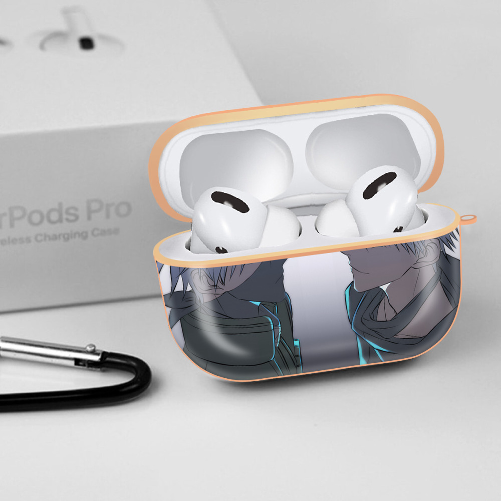 呪術廻戦 Jujutsu Kaisen 【AirPods Pro用】ハードシェル保護ケース｜耐衝撃・防指紋・カラビナ付き商品仕様