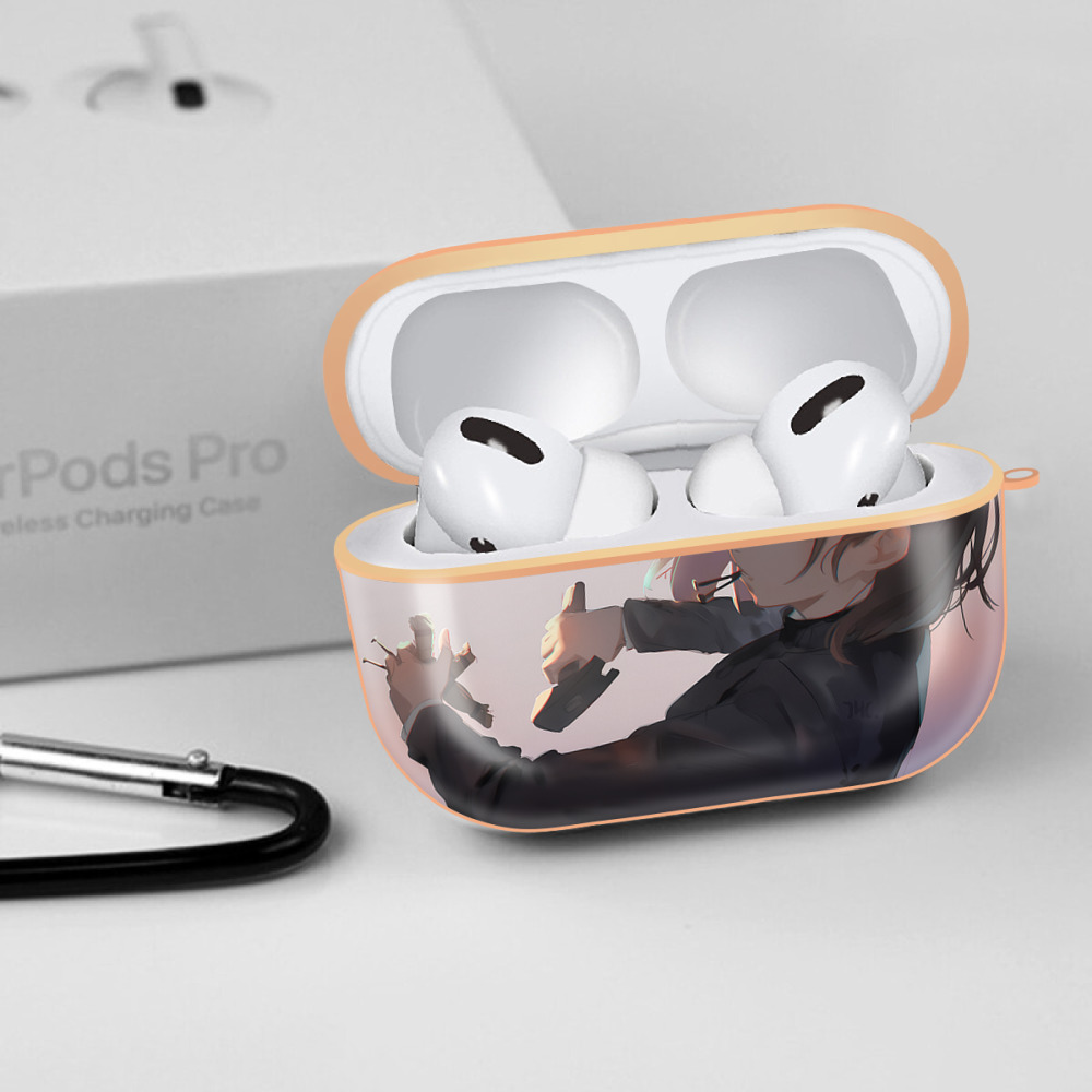 呪術廻戦 Jujutsu Kaisen 【AirPods Pro用】ハードシェル保護ケース｜耐衝撃・防指紋・カラビナ付き商品仕様