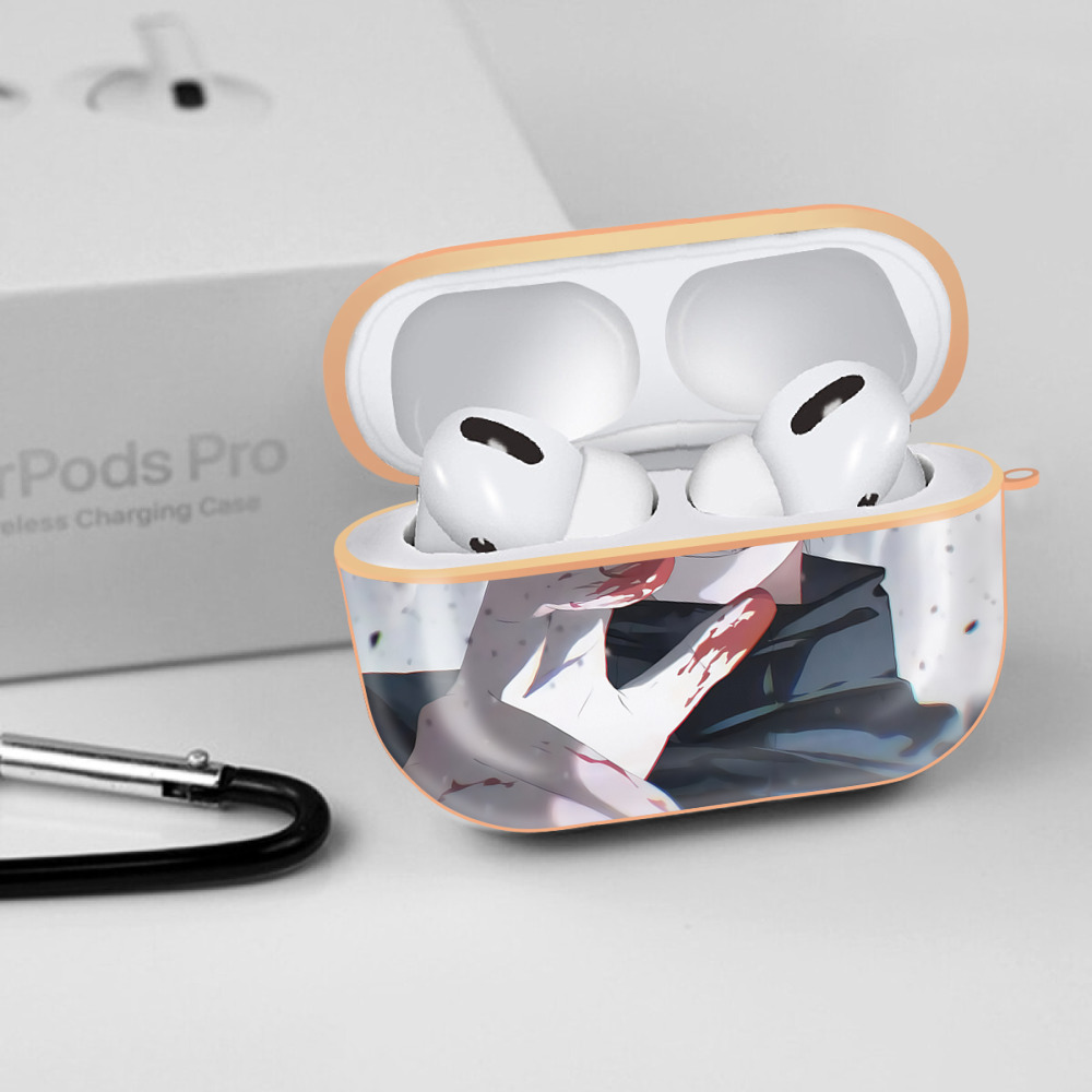 呪術廻戦 Jujutsu Kaisen 【AirPods Pro用】ハードシェル保護ケース｜耐衝撃・防指紋・カラビナ付き商品仕様