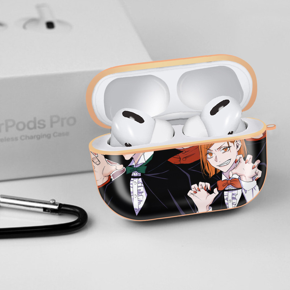呪術廻戦 Jujutsu Kaisen 【AirPods Pro用】ハードシェル保護ケース｜耐衝撃・防指紋・カラビナ付き商品仕様
