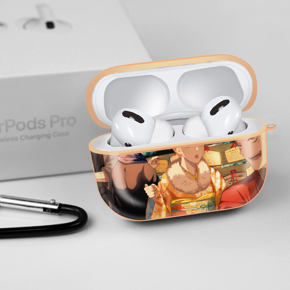 呪術廻戦 Jujutsu Kaisen 【AirPods Pro用】ハードシェル保護ケース｜耐衝撃・防指紋・カラビナ付き商品仕様