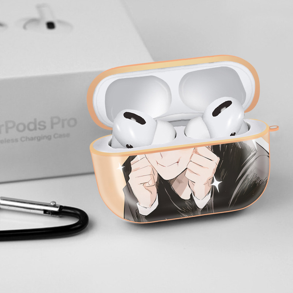 呪術廻戦 Jujutsu Kaisen 【AirPods Pro用】ハードシェル保護ケース｜耐衝撃・防指紋・カラビナ付き商品仕様