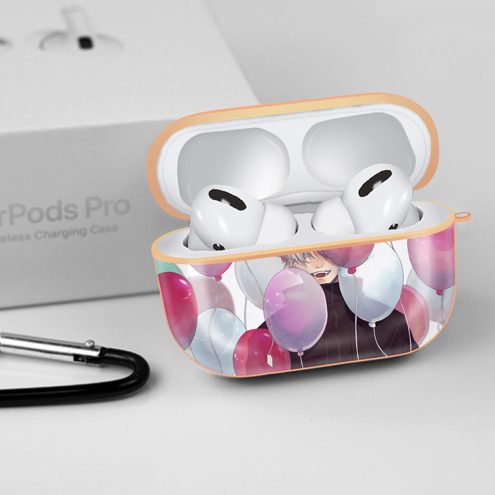 呪術廻戦 Jujutsu Kaisen 【AirPods Pro用】ハードシェル保護ケース｜耐衝撃・防指紋・カラビナ付き商品仕様