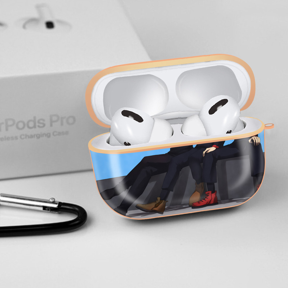 呪術廻戦 Jujutsu Kaisen 【AirPods Pro用】ハードシェル保護ケース｜耐衝撃・防指紋・カラビナ付き商品仕様