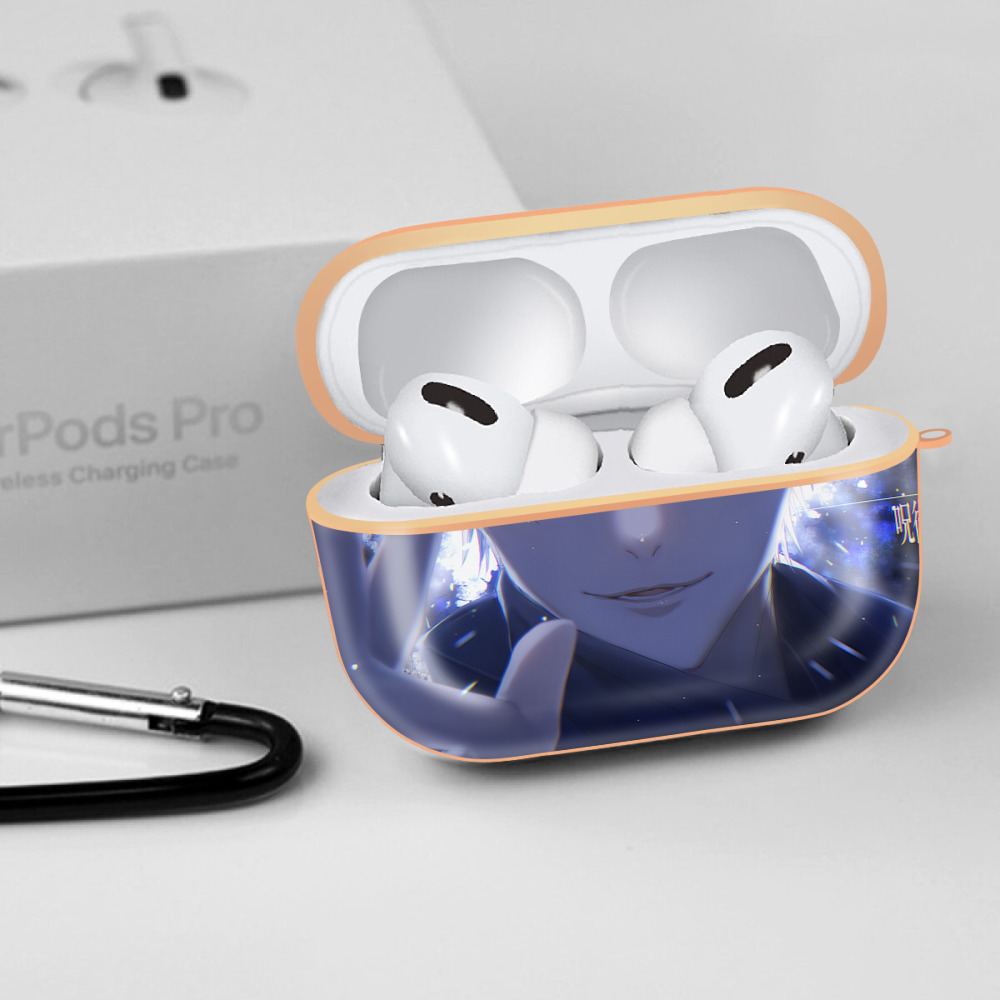 呪術廻戦 Jujutsu Kaisen 【AirPods Pro用】ハードシェル保護ケース｜耐衝撃・防指紋・カラビナ付き商品仕様