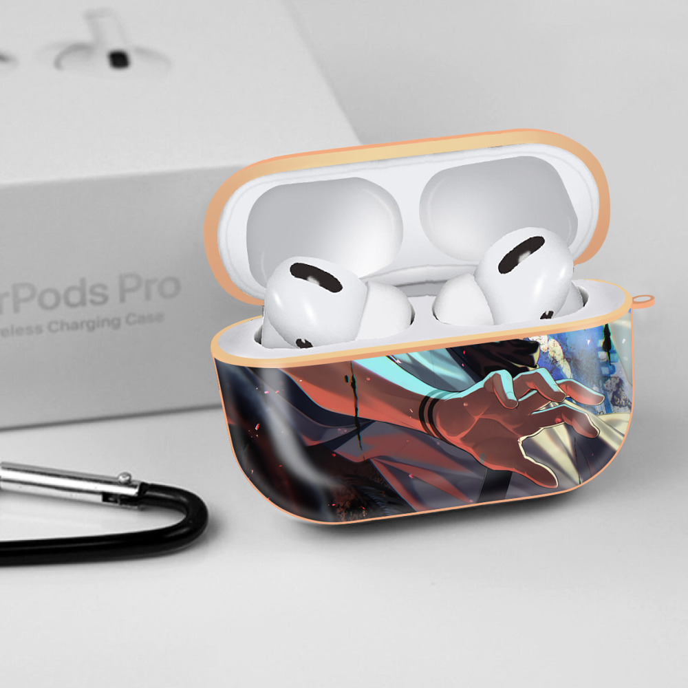 呪術廻戦 Jujutsu Kaisen 【AirPods Pro用】ハードシェル保護ケース｜耐衝撃・防指紋・カラビナ付き商品仕様