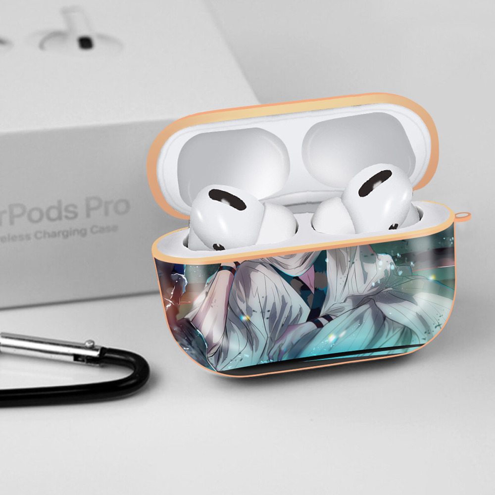呪術廻戦 Jujutsu Kaisen 【AirPods Pro用】ハードシェル保護ケース｜耐衝撃・防指紋・カラビナ付き商品仕様
