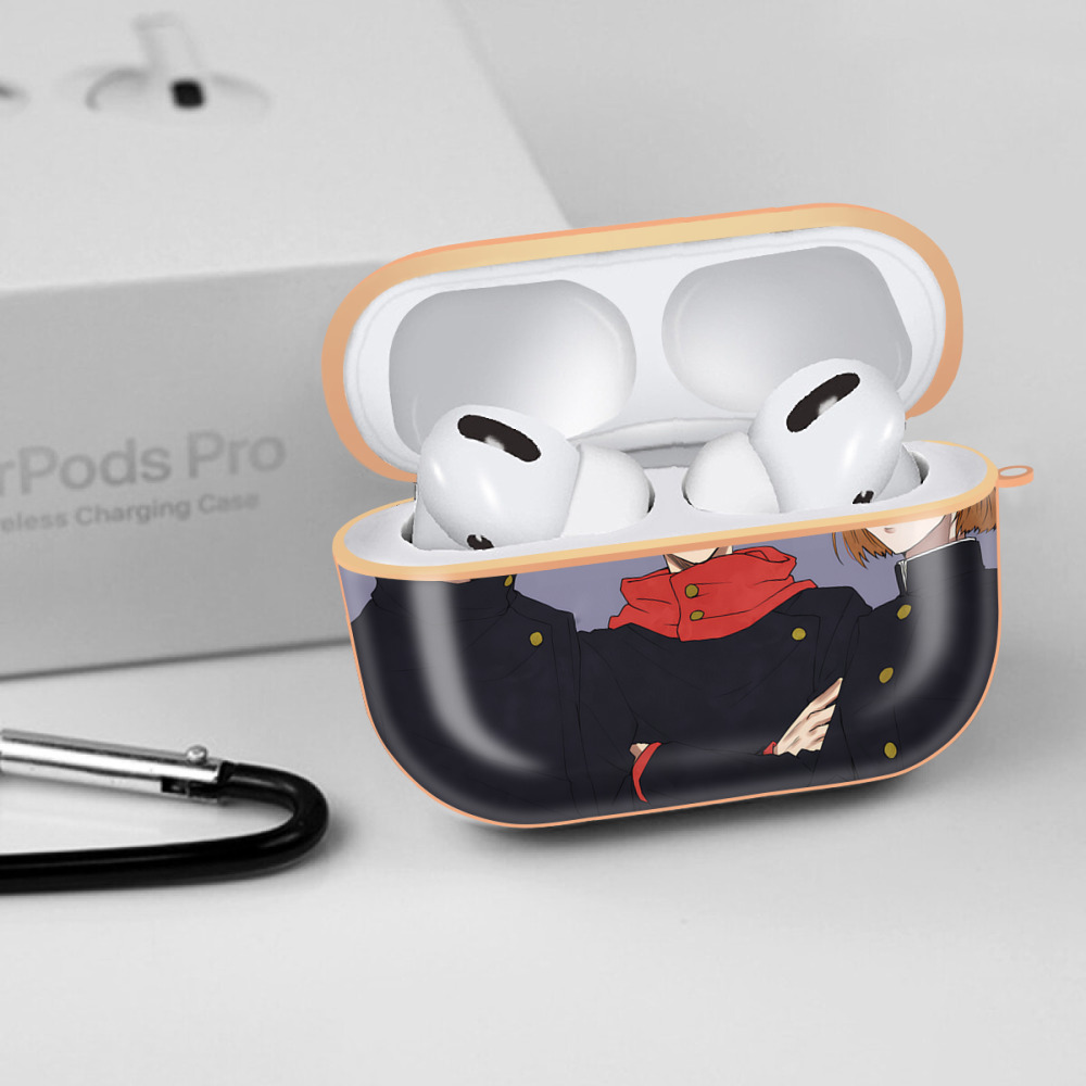 呪術廻戦 Jujutsu Kaisen 【AirPods Pro用】ハードシェル保護ケース｜耐衝撃・防指紋・カラビナ付き商品仕様