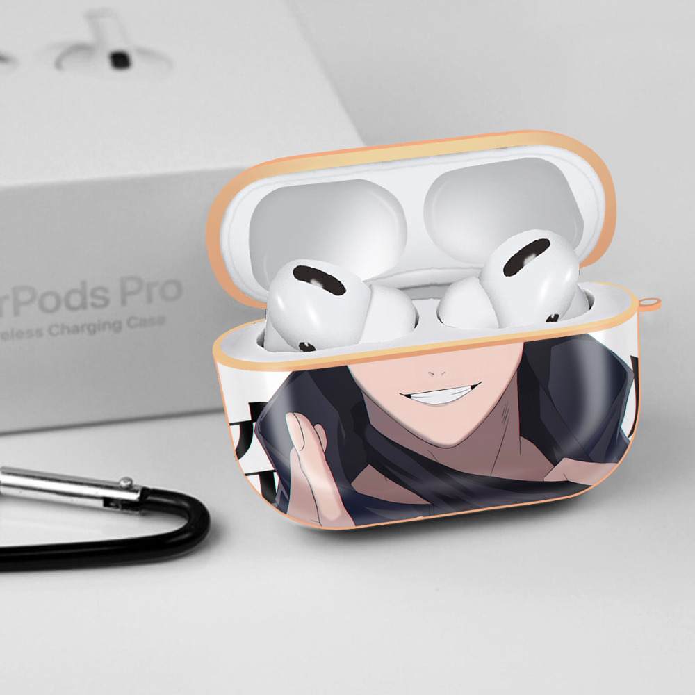 呪術廻戦 Jujutsu Kaisen 【AirPods Pro用】ハードシェル保護ケース｜耐衝撃・防指紋・カラビナ付き商品仕様
