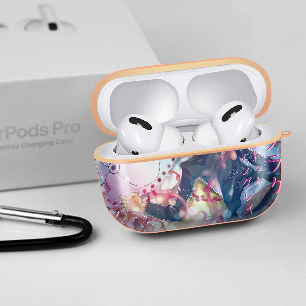 呪術廻戦 Jujutsu Kaisen 【AirPods Pro用】ハードシェル保護ケース｜耐衝撃・防指紋・カラビナ付き商品仕様