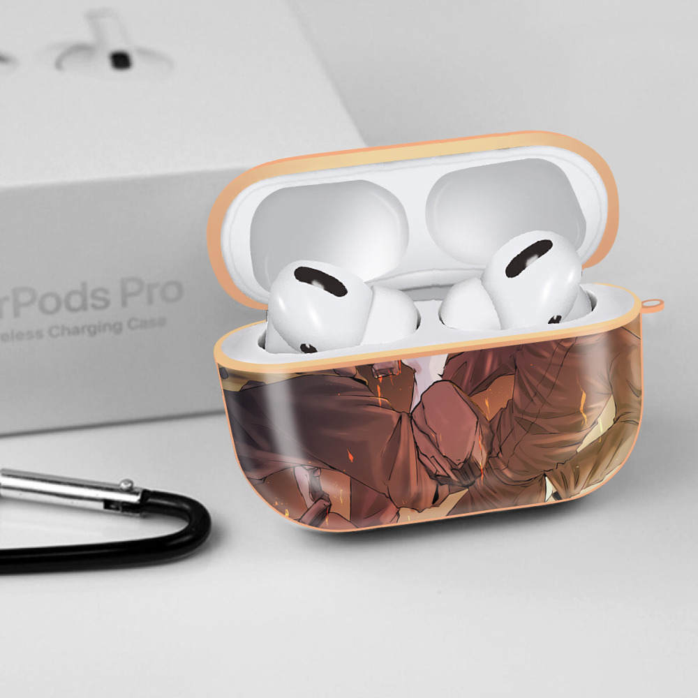 呪術廻戦 Jujutsu Kaisen 【AirPods Pro用】ハードシェル保護ケース｜耐衝撃・防指紋・カラビナ付き商品仕様