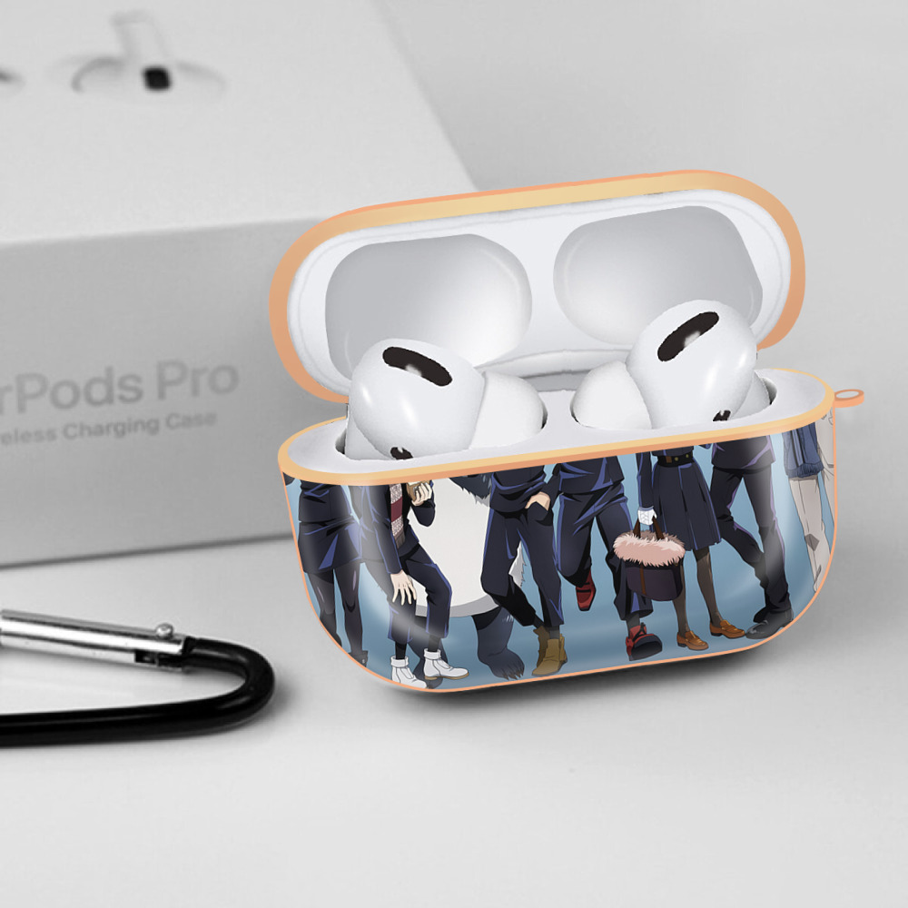 呪術廻戦 Jujutsu Kaisen 【AirPods Pro用】ハードシェル保護ケース｜耐衝撃・防指紋・カラビナ付き商品仕様