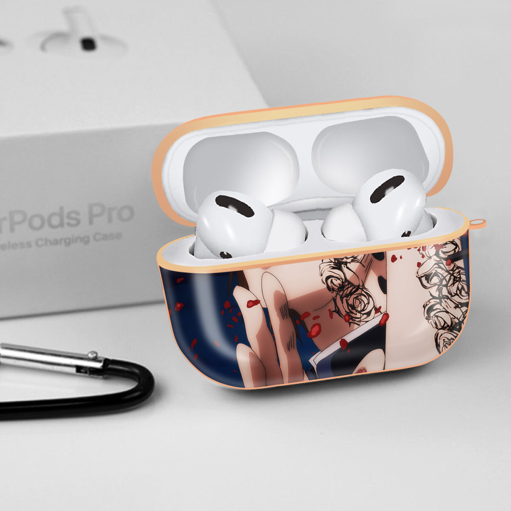 呪術廻戦 Jujutsu Kaisen 【AirPods Pro用】ハードシェル保護ケース｜耐衝撃・防指紋・カラビナ付き商品仕様