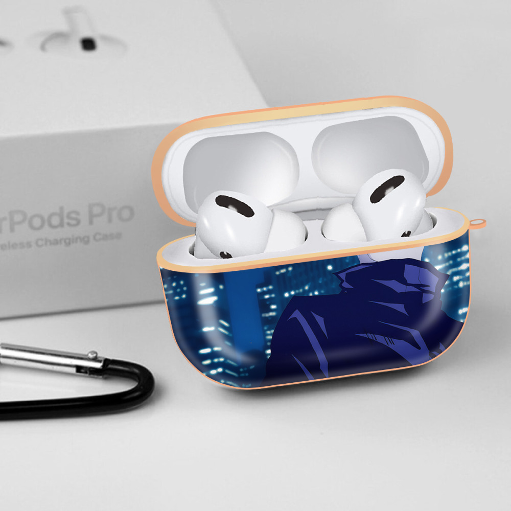 呪術廻戦 Jujutsu Kaisen 【AirPods Pro用】ハードシェル保護ケース｜耐衝撃・防指紋・カラビナ付き商品仕様