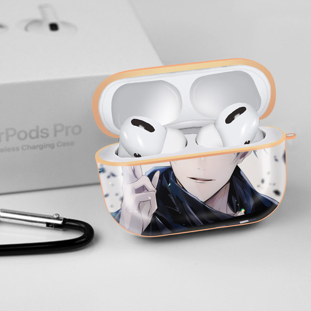 呪術廻戦 Jujutsu Kaisen 【AirPods Pro用】ハードシェル保護ケース｜耐衝撃・防指紋・カラビナ付き商品仕様