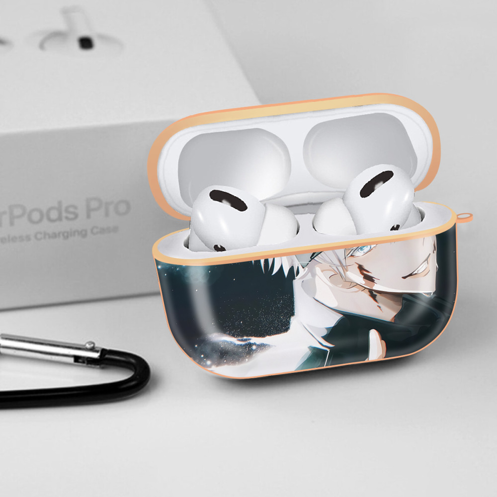 呪術廻戦 Jujutsu Kaisen 【AirPods Pro用】ハードシェル保護ケース｜耐衝撃・防指紋・カラビナ付き商品仕様