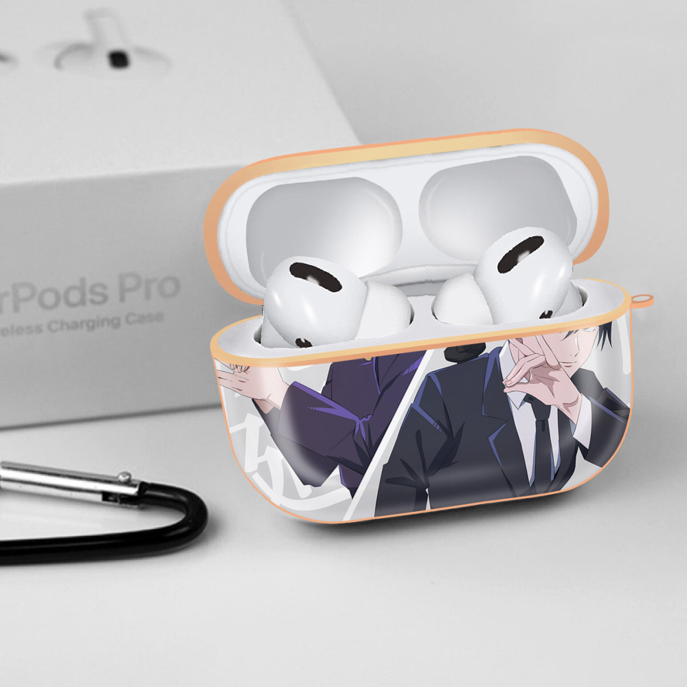 呪術廻戦 Jujutsu Kaisen 【AirPods Pro用】ハードシェル保護ケース｜耐衝撃・防指紋・カラビナ付き商品仕様