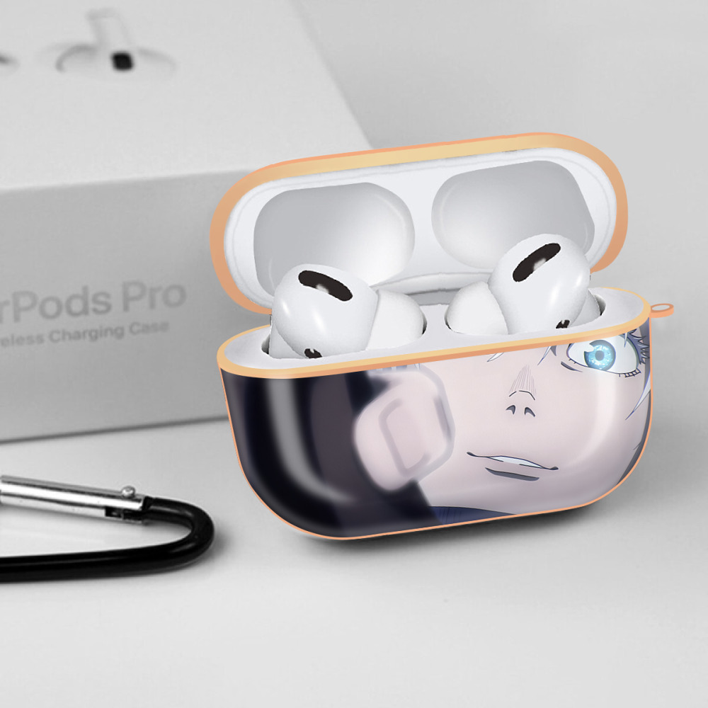 呪術廻戦 Jujutsu Kaisen 【AirPods Pro用】ハードシェル保護ケース｜耐衝撃・防指紋・カラビナ付き商品仕様