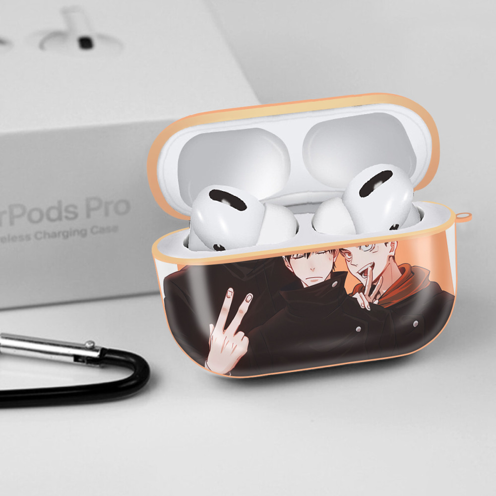 呪術廻戦 Jujutsu Kaisen 【AirPods Pro用】ハードシェル保護ケース｜耐衝撃・防指紋・カラビナ付き商品仕様