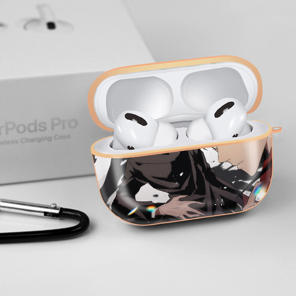 呪術廻戦 Jujutsu Kaisen 【AirPods Pro用】ハードシェル保護ケース｜耐衝撃・防指紋・カラビナ付き商品仕様