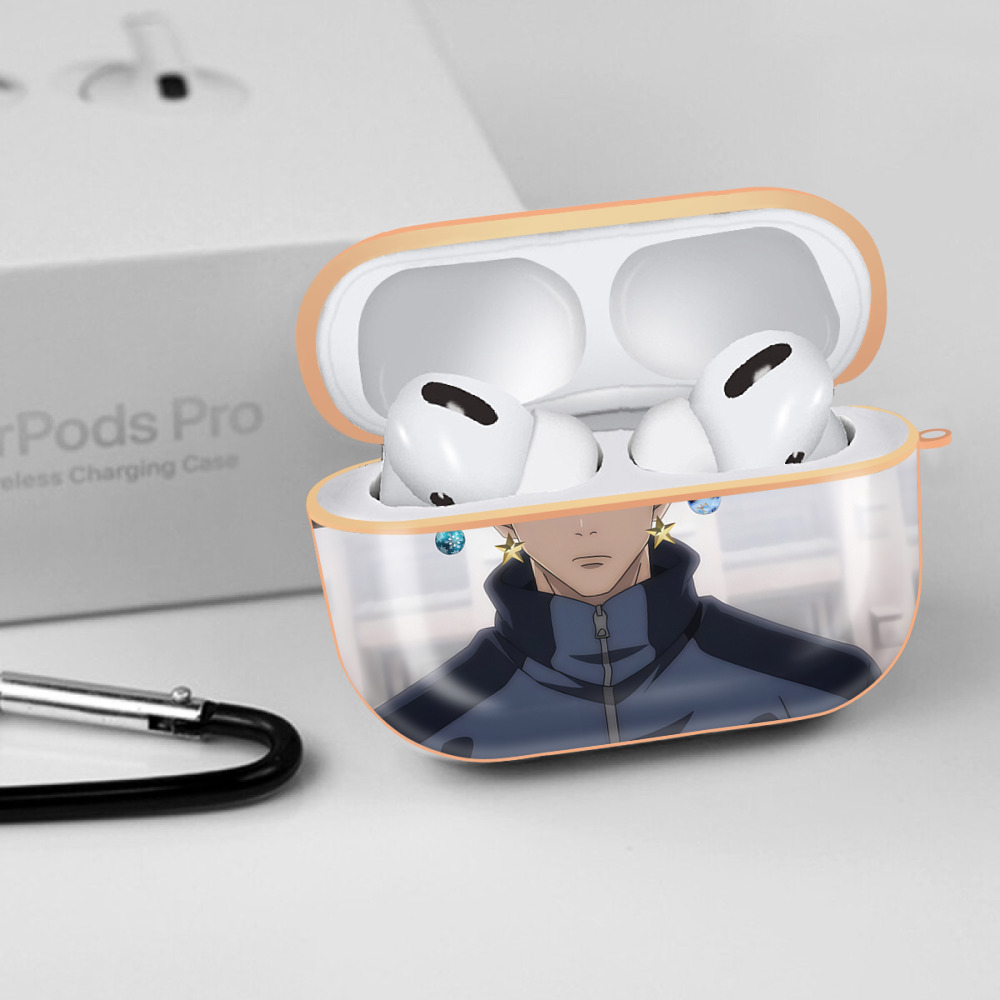 呪術廻戦 Jujutsu Kaisen 【AirPods Pro用】ハードシェル保護ケース｜耐衝撃・防指紋・カラビナ付き商品仕様