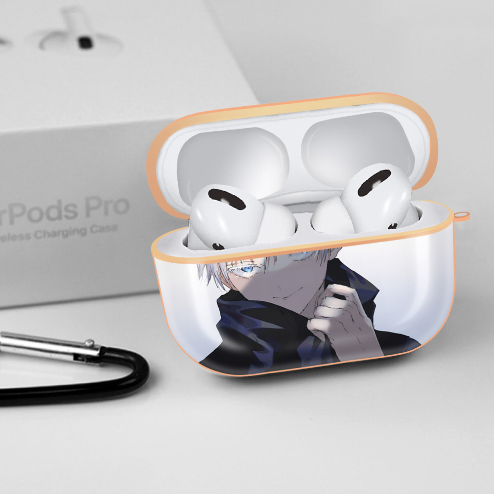 呪術廻戦 Jujutsu Kaisen 【AirPods Pro用】ハードシェル保護ケース｜耐衝撃・防指紋・カラビナ付き商品仕様