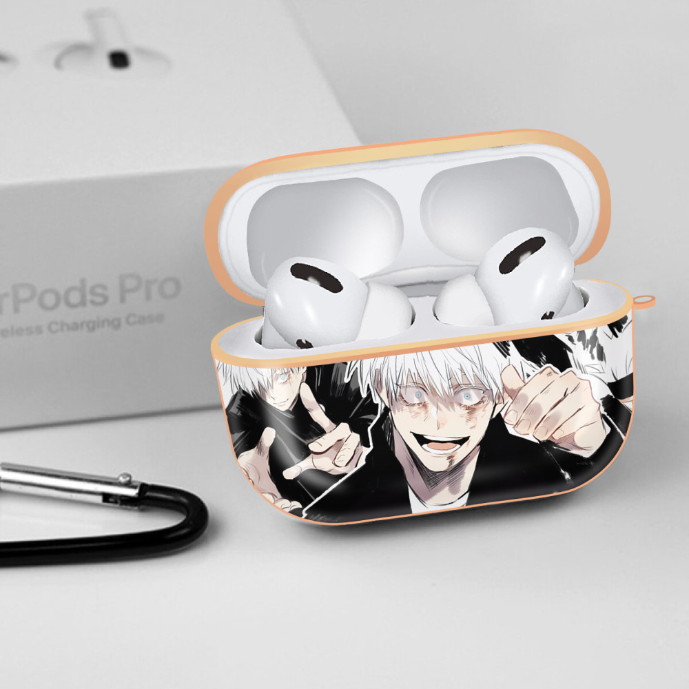 呪術廻戦 Jujutsu Kaisen 【AirPods Pro用】ハードシェル保護ケース｜耐衝撃・防指紋・カラビナ付き商品仕様