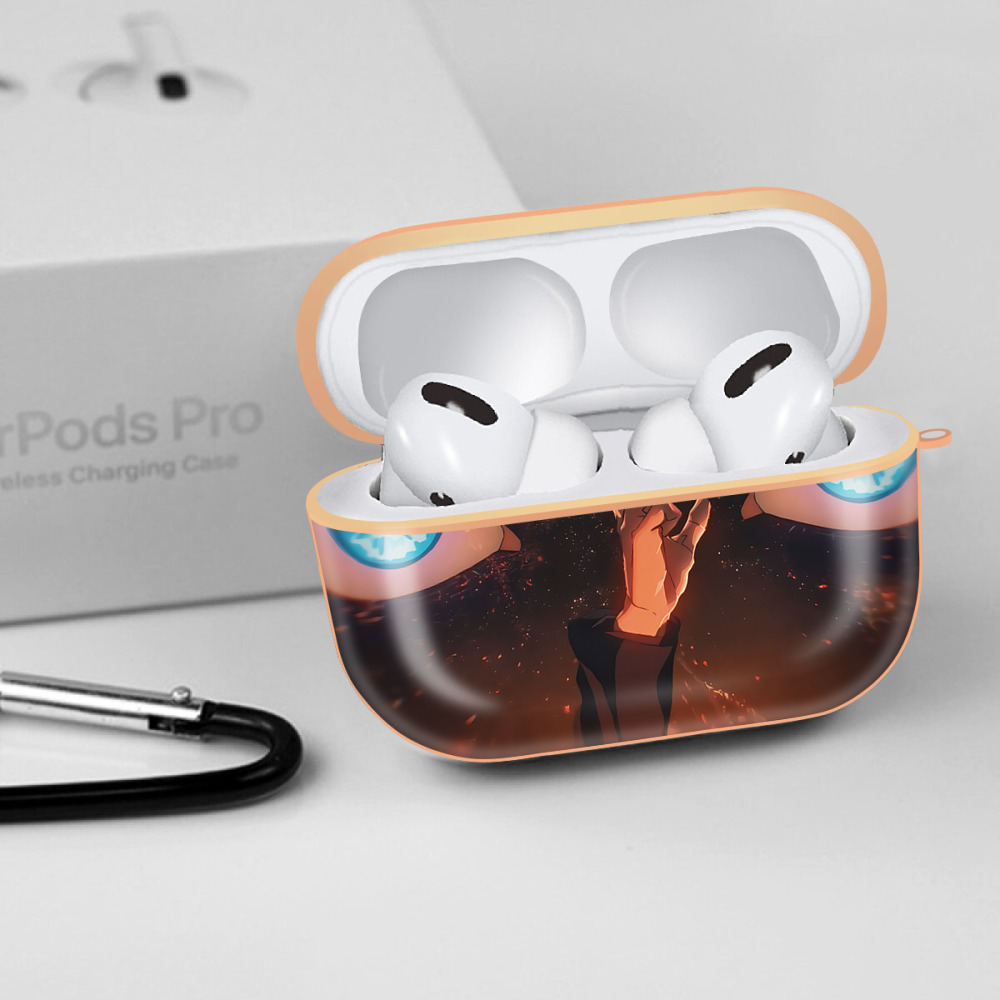 呪術廻戦 Jujutsu Kaisen 【AirPods Pro用】ハードシェル保護ケース｜耐衝撃・防指紋・カラビナ付き商品仕様