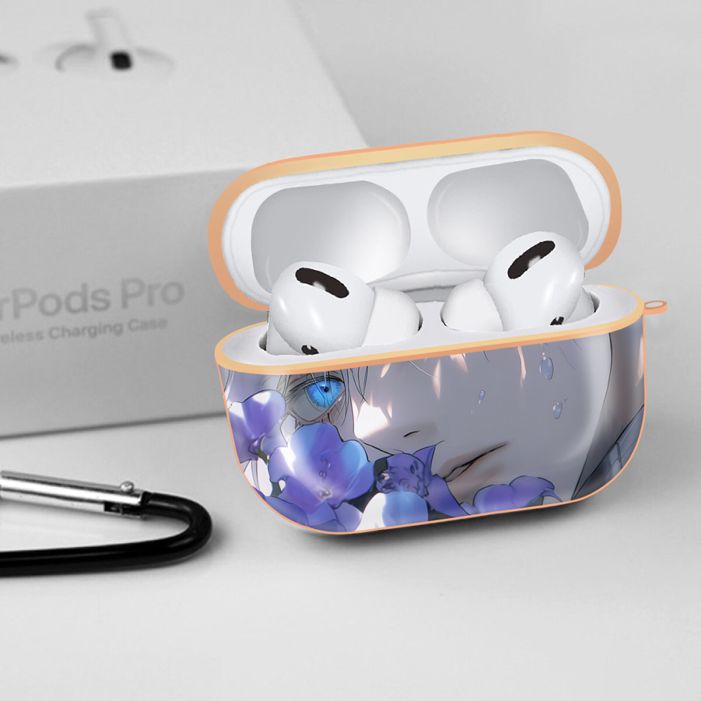 呪術廻戦 Jujutsu Kaisen 【AirPods Pro用】ハードシェル保護ケース｜耐衝撃・防指紋・カラビナ付き商品仕様
