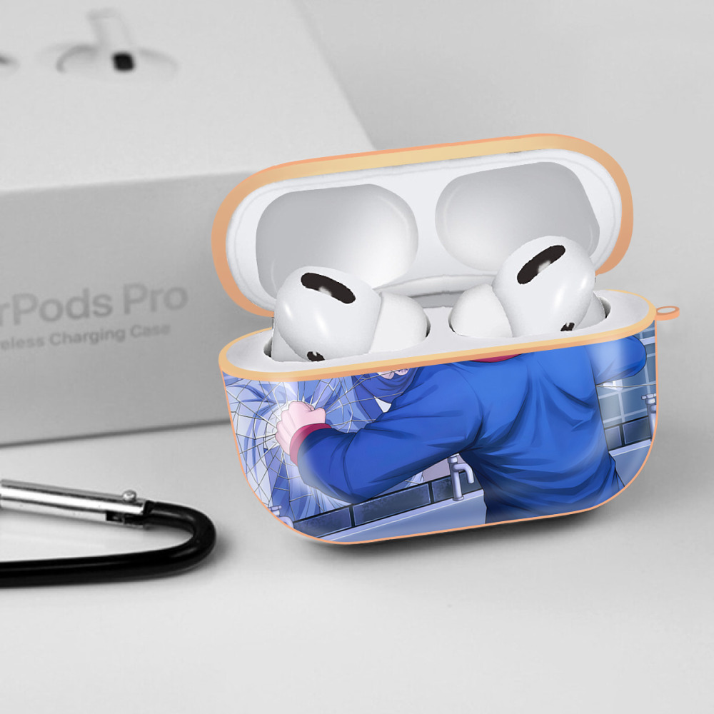 呪術廻戦 Jujutsu Kaisen 【AirPods Pro用】ハードシェル保護ケース｜耐衝撃・防指紋・カラビナ付き商品仕様