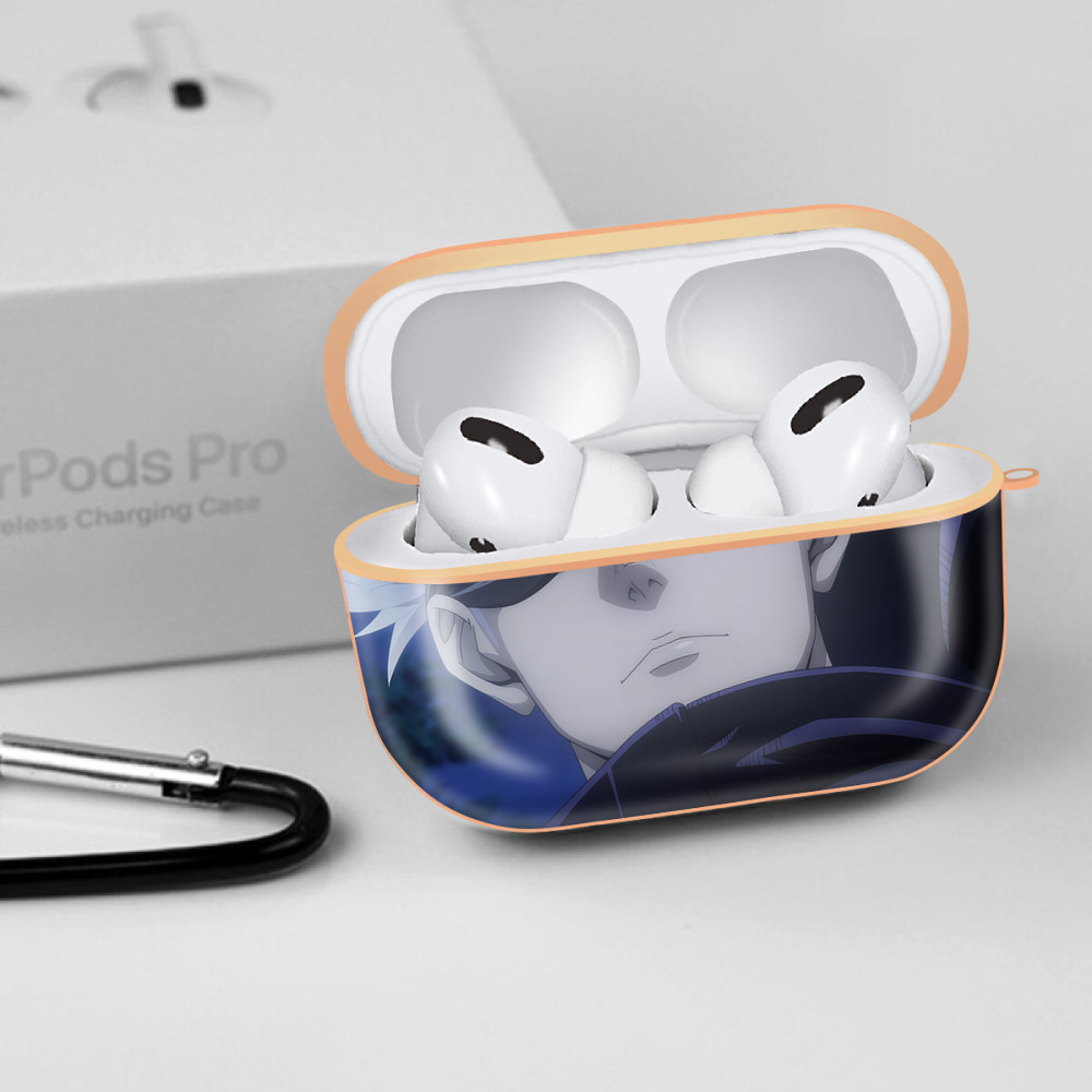 呪術廻戦 Jujutsu Kaisen 【AirPods Pro用】ハードシェル保護ケース｜耐衝撃・防指紋・カラビナ付き商品仕様