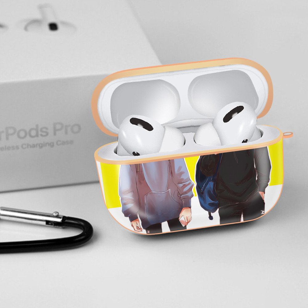 呪術廻戦 Jujutsu Kaisen 【AirPods Pro用】ハードシェル保護ケース｜耐衝撃・防指紋・カラビナ付き商品仕様