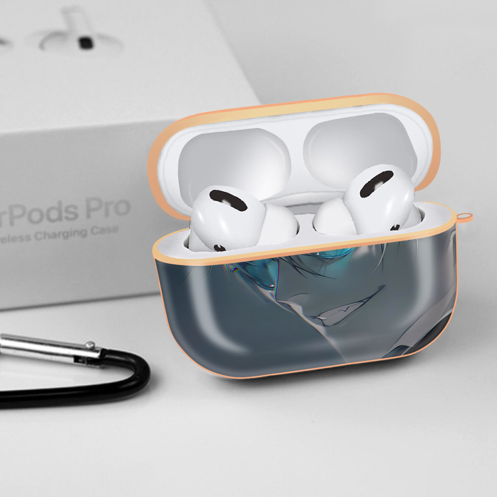 呪術廻戦 Jujutsu Kaisen 【AirPods Pro用】ハードシェル保護ケース｜耐衝撃・防指紋・カラビナ付き商品仕様