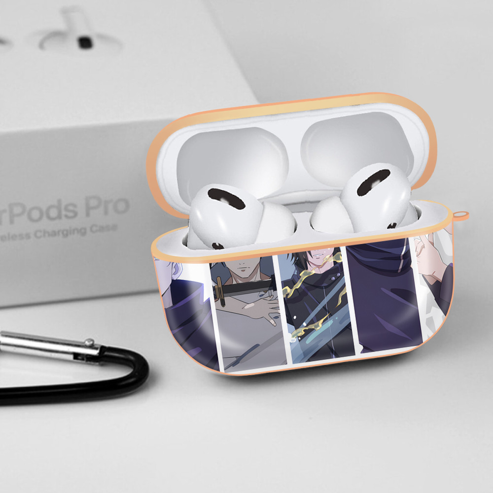 呪術廻戦 Jujutsu Kaisen 【AirPods Pro用】ハードシェル保護ケース｜耐衝撃・防指紋・カラビナ付き商品仕様