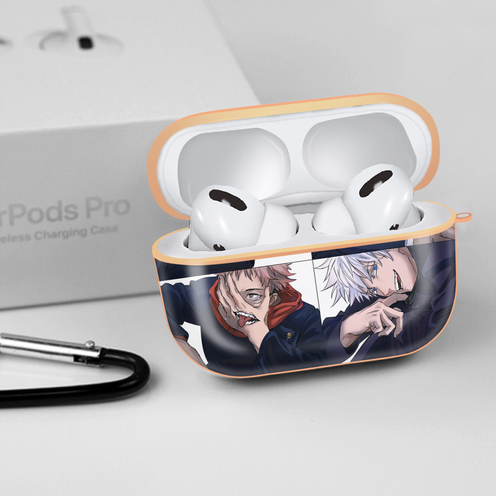 呪術廻戦 Jujutsu Kaisen 【AirPods Pro用】ハードシェル保護ケース｜耐衝撃・防指紋・カラビナ付き商品仕様
