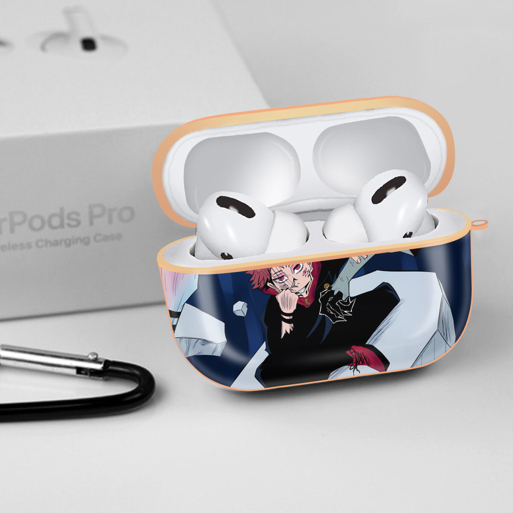 呪術廻戦 Jujutsu Kaisen 【AirPods Pro用】ハードシェル保護ケース｜耐衝撃・防指紋・カラビナ付き商品仕様