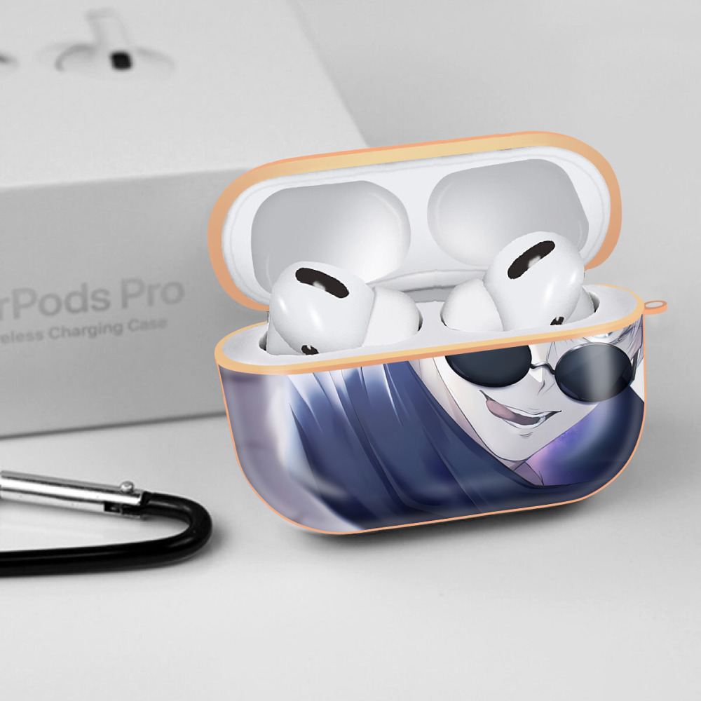 呪術廻戦 Jujutsu Kaisen 【AirPods Pro用】ハードシェル保護ケース｜耐衝撃・防指紋・カラビナ付き商品仕様