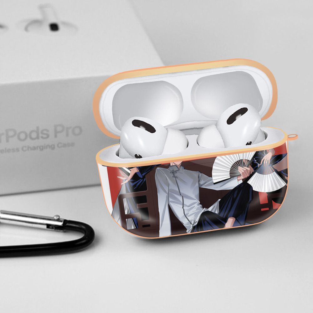 呪術廻戦 Jujutsu Kaisen 【AirPods Pro用】ハードシェル保護ケース｜耐衝撃・防指紋・カラビナ付き商品仕様