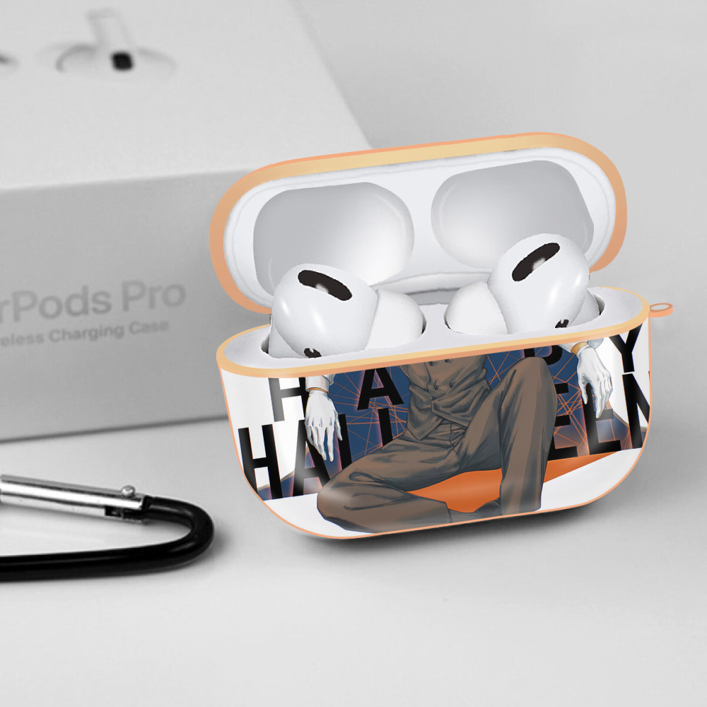 呪術廻戦 Jujutsu Kaisen 【AirPods Pro用】ハードシェル保護ケース｜耐衝撃・防指紋・カラビナ付き商品仕様